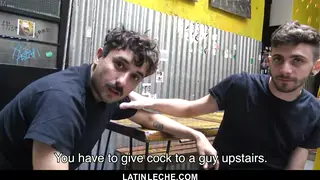 Latino Bottom Takes Four Raw Cocks in a Row