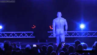 Bodybuilder Stripper Flaunts Ripped Physique and Throbbing Boner