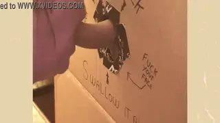 Stranger Services an Uncut Cock Through a Gloryhole