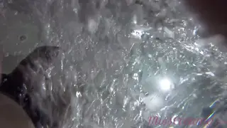 Stranger Strokes Flashing Guy at Public Pool