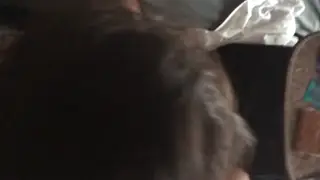 Wife Services Two Men While Husband Watches Close