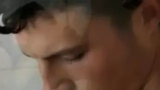 Built Stud Gets Serviced Under Steamy Spray