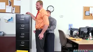 Muscular Latino Redhead Fucked on Office Desk