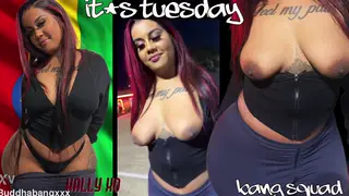 Amateur Performer Celebrates Titty Tuesday With Playful Tease