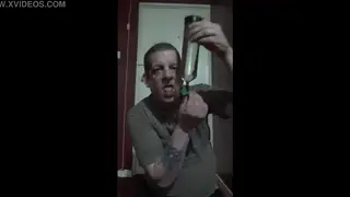 Bisexual Guy Shows Off Pissing Play and Handjob Skills