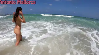 Petite Italian Babe Enjoys Interracial Sex on a Nude Beach