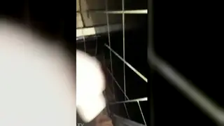 Solo Guy Works His Cock Over the Bathroom Sink