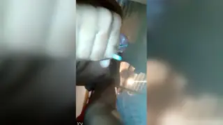 Amateur Strokes His Cock in a Steamy Bathroom