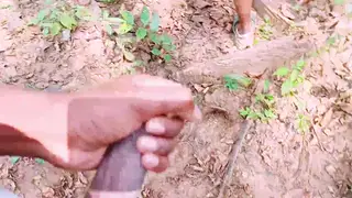 Indian Bhabhi Takes Stepbrother Outdoors for Jungle Doggystyle