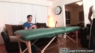 Muscular Hunk Takes Oil Massage Deep Before Bareback Finish