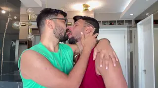 Tattooed Hunk Breeds Muscular Bottom in Casting Debut