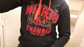 European Guy Strokes Himself on a Moving Train
