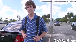Hung Stud Delivers a Blowjob and Finishes on Camera