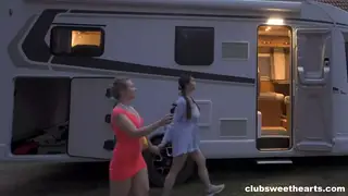 Teen Lesbians Share Pussy Licking in Group Orgy