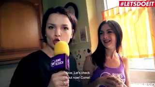 Petite European Brunette Surprises Fan with Passionate Sex