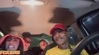 Latino Driver Gets a POV Blowjob in a Moving Car