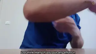 Hairy Teacher Dominates Student with Feet and Deepthroat at Desk