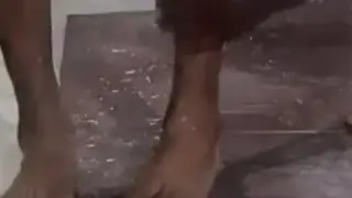 Ebony Guard Takes Bareback Control of Prisoner