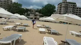 Blonde Stranger Takes First Anal on a Public Beach in POV
