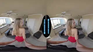 Petite Blonde Stranger Rides POV in VR Encounter