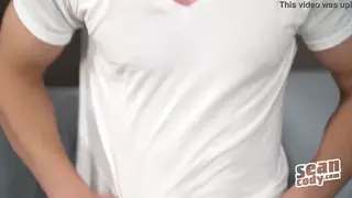 Hairy Bear Delivers a Slow Blowjob to a Muscular Stud