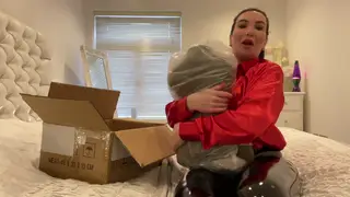 Busty European MILF Unboxes BBC Doll for Solo Play