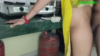 Indian Couple Fucks Doggystyle in Kitchen