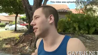 Muscular Hunk Rides Thick Cock in Parked Car Interior