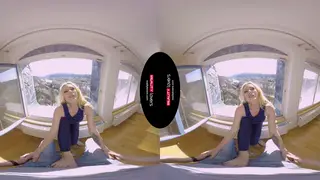 Blonde MILF Enjoys Lesbian VR Pleasure in POV