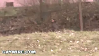 Older Man Enjoys Anal Outdoors on a Rooftop