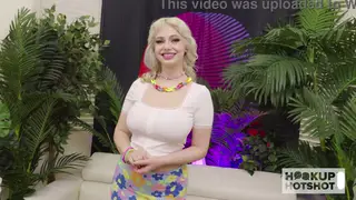 Blonde Bombshell Takes Anal Pounding and Facial Finish