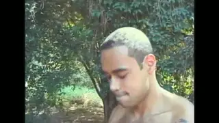 Ebony Muscle Hunk Fucks Interracial Partner Outdoors