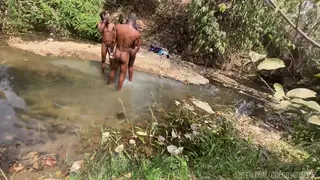 Curvy BBW Deepthroats Monster Cock Outdoors in POV