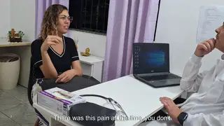 Latina Student Gets a Thorough Exam on the Doctor's Desk