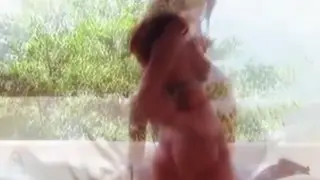 Brunette Teases Her Pussy in Solo Strip Session