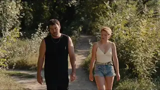 Busty European Babe Rides Outdoors For Titty Fuck
