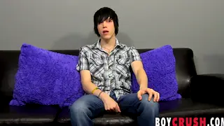 Casting Interview Leads to Solo Handjob and Cumshot