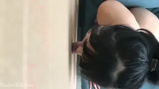 Petite Asian Beauty Services Stranger Through Gloryhole