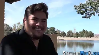 Inked Asian Bear Strokes Thick Cock to Climax
