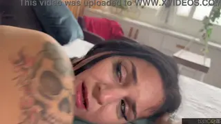 Tattooed Latina Takes Rough Doggystyle After Climax