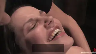 Hairy Lesbian Sub Endures Bondage and Toy Torment