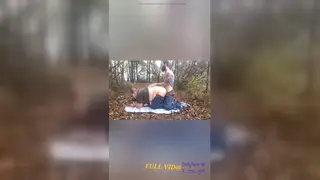 Blonde BBW MILF Takes Creampie Doggystyle Outdoors
