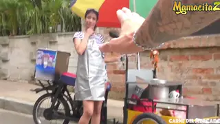 Busty Latina Takes a Stranger Deep in Oiled Heat