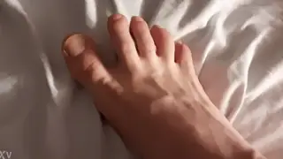 Man Explores His Foot Fetish With Slow Tease