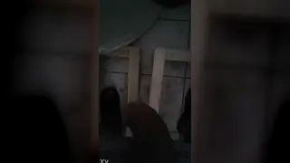 Handyman Strokes His Tool During Work Break