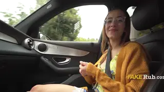 Petite European Hitchhiker Trades Blowjob for Cash Ride