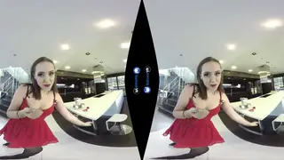 Petite Brunette Rides and Sucks in Immersive VR POV