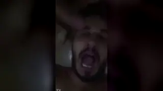 Amateur Kneels for Sloppy Blowjob on Big Cock