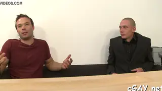 Hunk Takes a BBC Deep in a Sloppy Blowjob