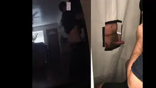 Straight Latino Bear Takes Gloryhole Cum in Mouth